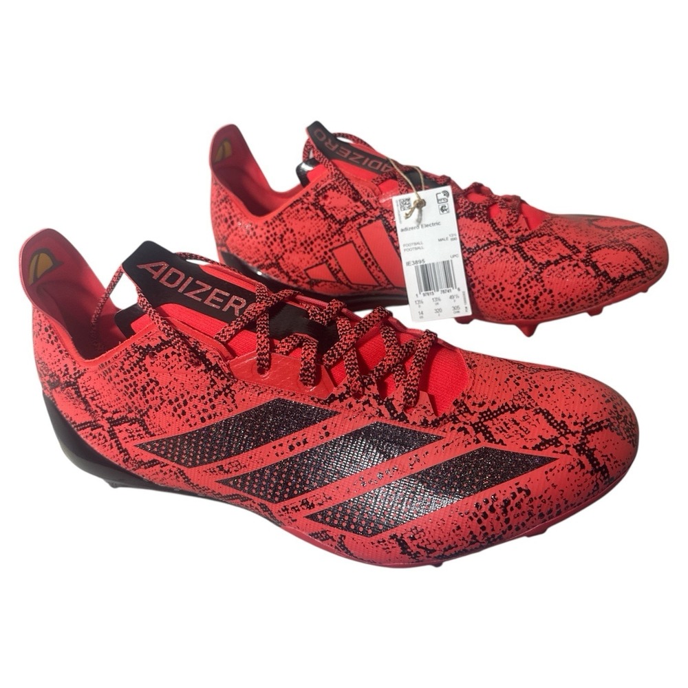 adidas Adizero Electric Exotic Speed Football Cleats Mens Red Sneakers Athletic‎